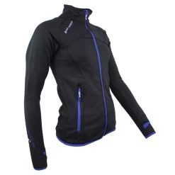 Blouson Polarshell Femme ACLIMATE Noir/bleu -Vêtements d'hiver - maintenant ! ACLIMATE XJ N NOIR BLEU PROFIL