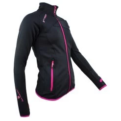 Blouson Polarshell Femme ACLIMATE Noir/fuchsia -Vêtements d'hiver - maintenant ! ACLIMATE XJ N NOIR FUSHIA PROFIL