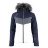 Blouson De Ski Femme AFIDOL Marine/gris