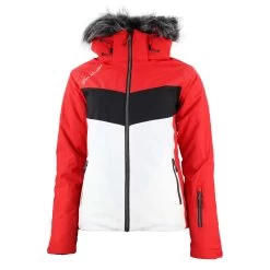 Blouson De Ski Femme AFIDOL Rouge/noir
