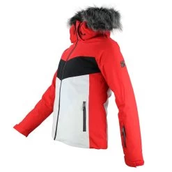 Blouson De Ski Femme AFIDOL Rouge/noir -Vêtements d'hiver - maintenant ! AFIDOL HE NR ROUGE NOIR PROFIL 1500