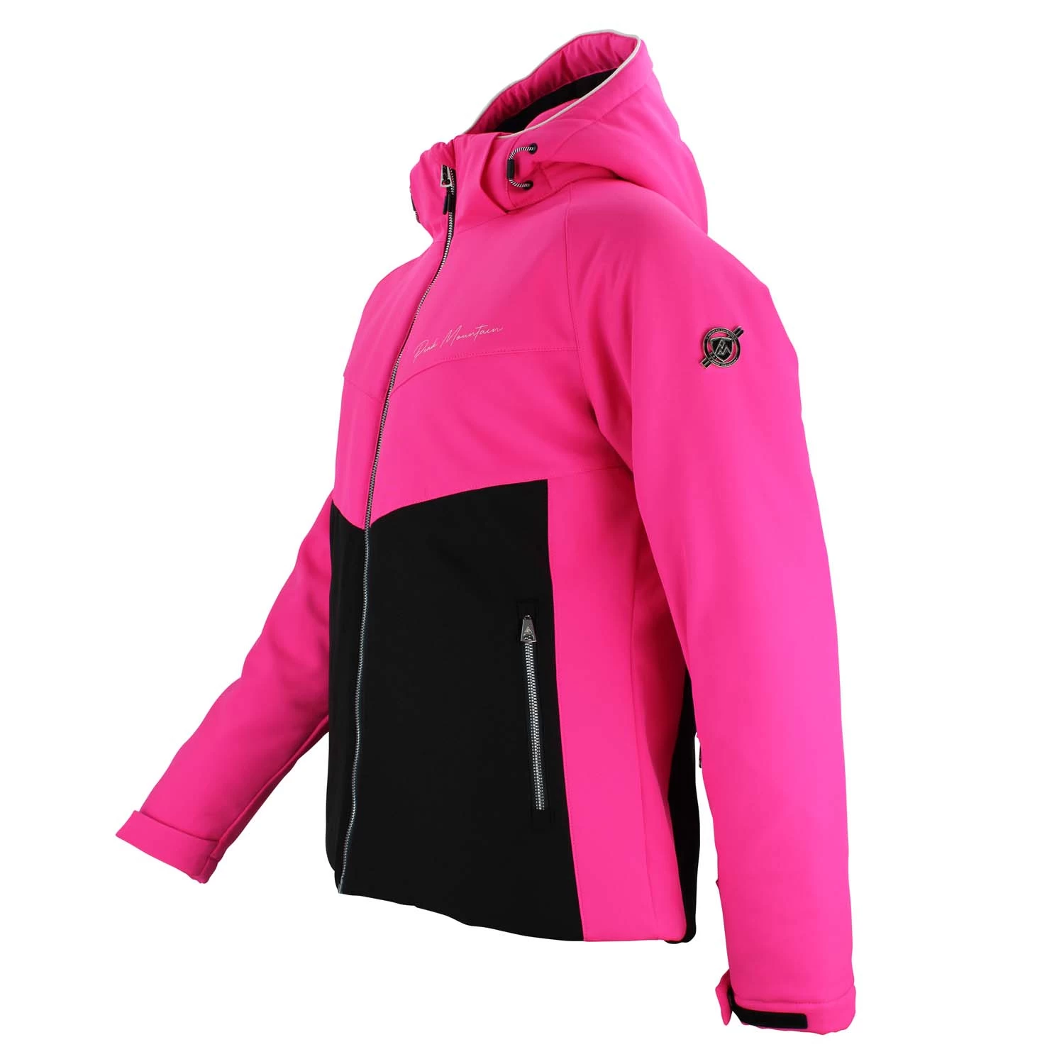 Blouson De Ski Softshell Femme AFOLIR Noir/fuchsia 3 Blouson De Ski Softshell Femme AFOLIR Noir/fuchsia – Image 3