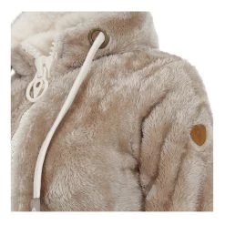 Blouson Polaire Femme ARELI Taupe -Vêtements d'hiver - maintenant ! ARELI XI TAUPE ZOOM BADGE