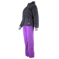 Ensemble De Ski Femme AVIM Carbone/violet -Vêtements d'hiver - maintenant ! AVIM NOIR VIOLET FACE 2
