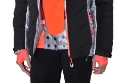 Blouson De Ski Femme ACILVER Noir/argent -Vêtements d'hiver - maintenant ! BLO ACILVER JS NOIR ARGENT DETAIL