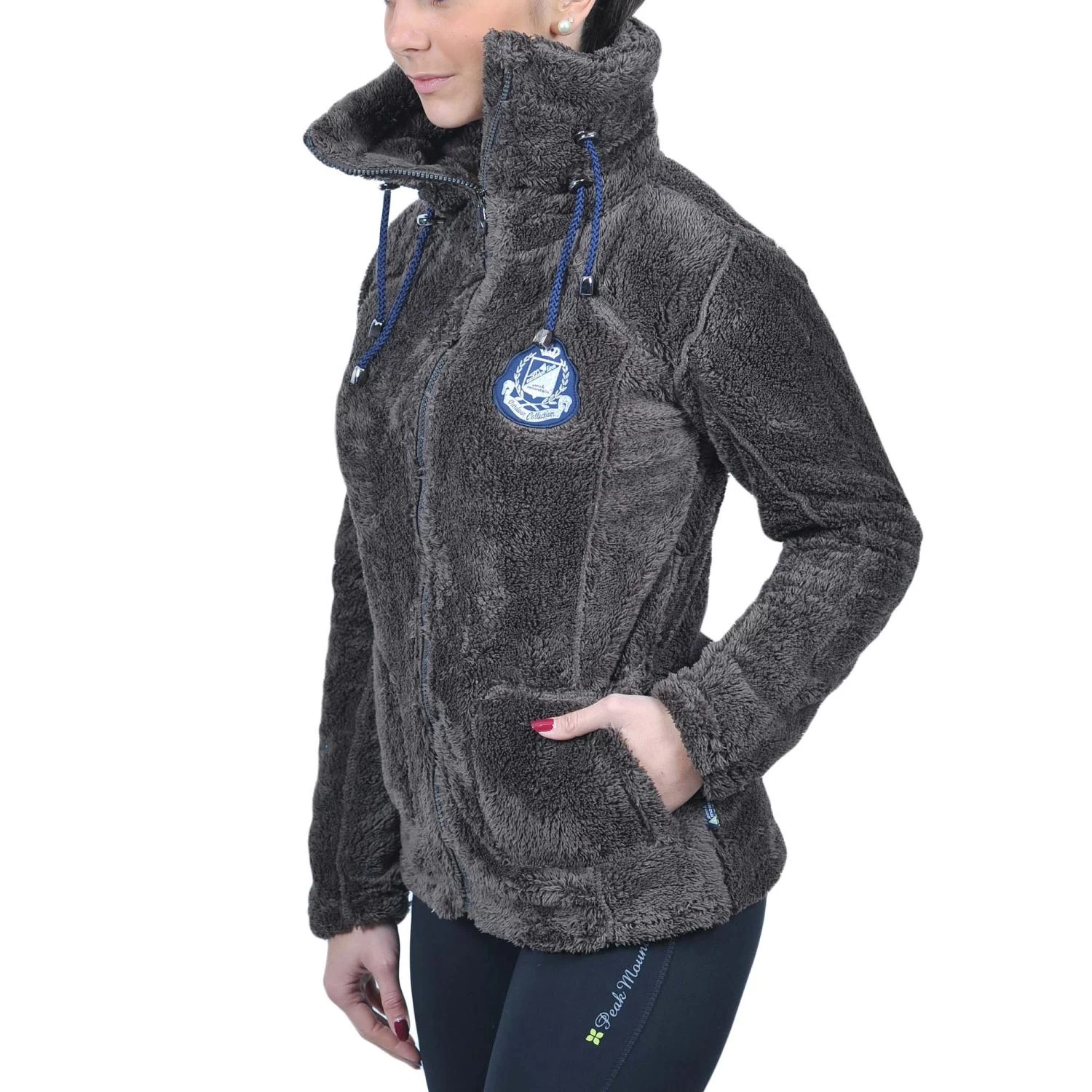 Blouson Polaire Femme ASANA Marron 4 Blouson Polaire Femme ASANA Marron – Image 4