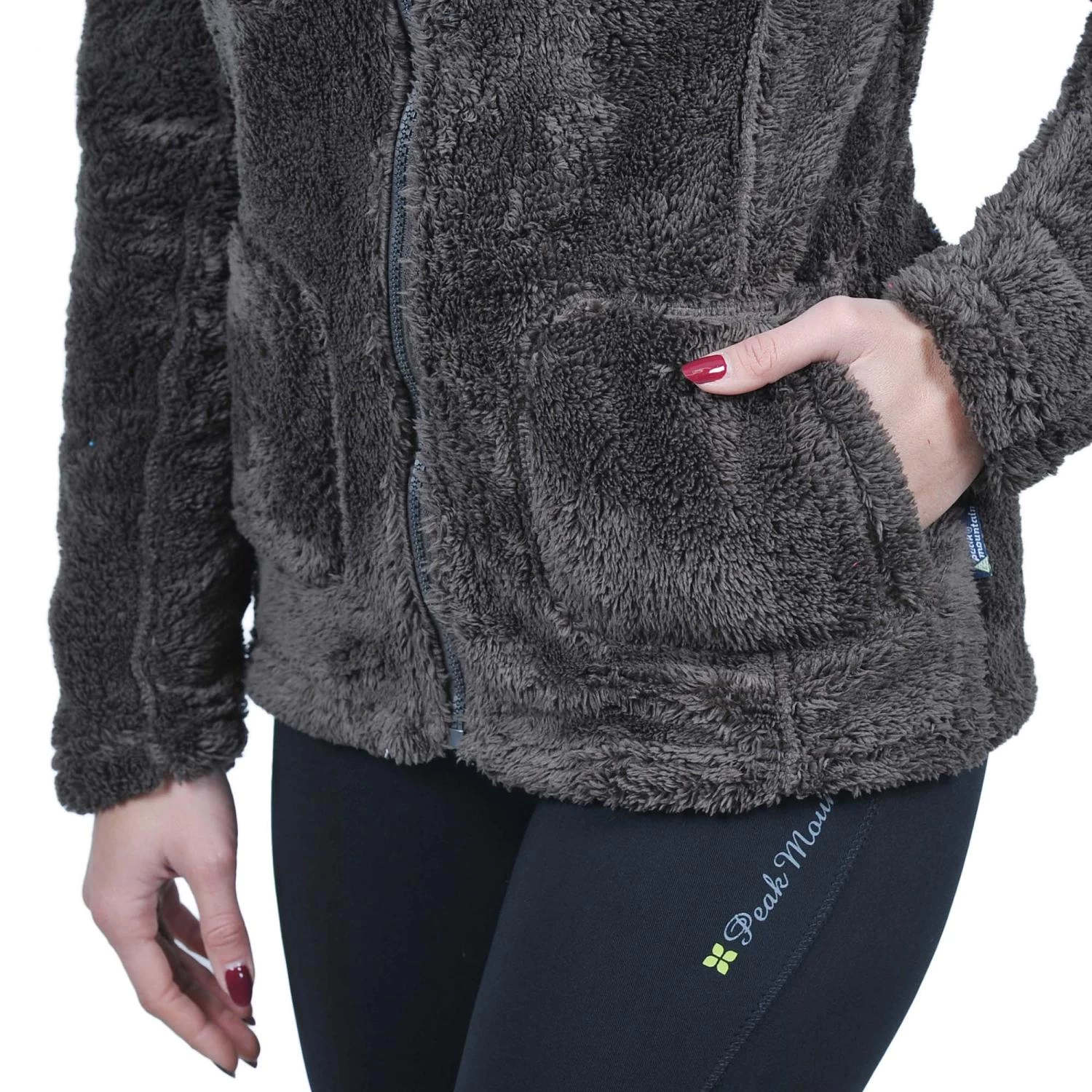 Blouson Polaire Femme ASANA Marron 5 Blouson Polaire Femme ASANA Marron – Image 5