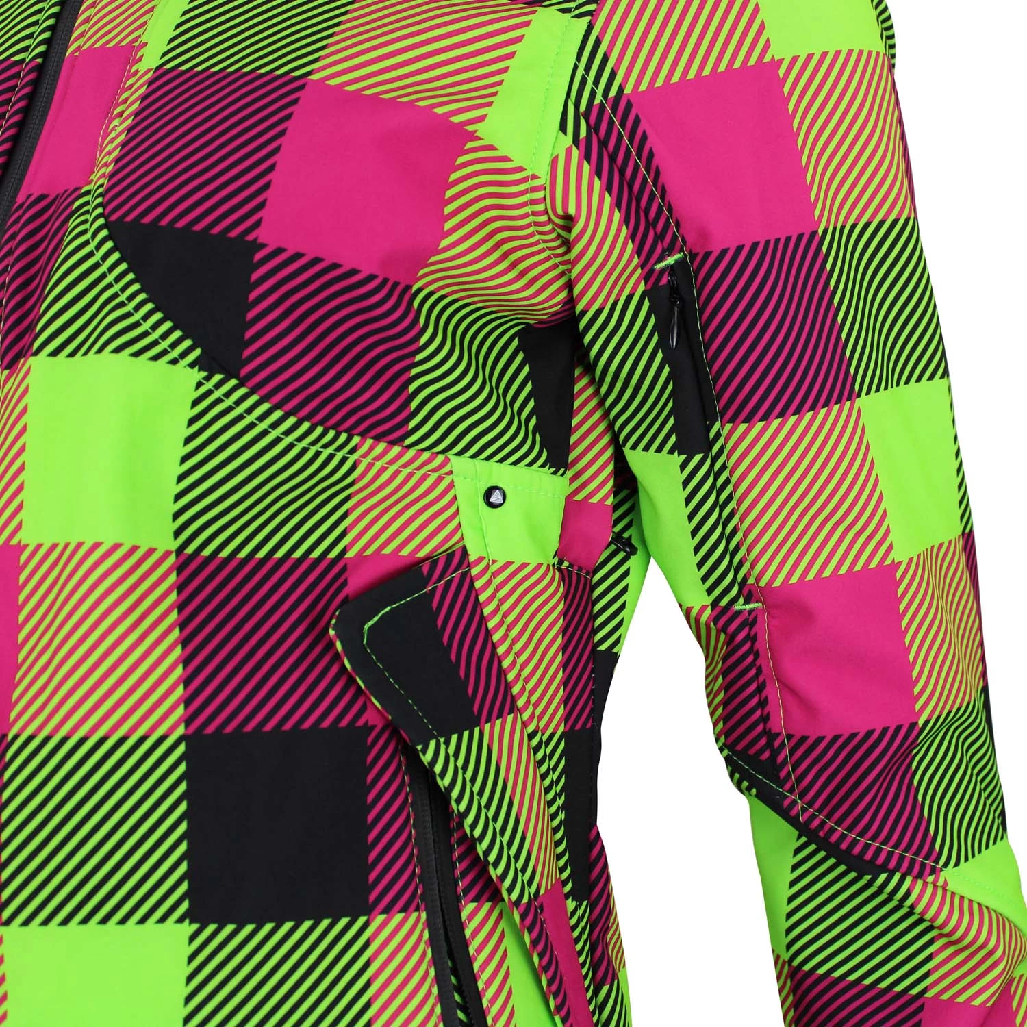 Blouson Softshell Femme AVENY Fuchsia/anis 4 Blouson Softshell Femme AVENY Fuchsia/anis – Image 4