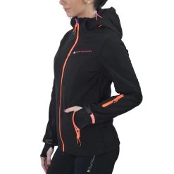 Blouson Softshell Femme AMALA Noir/corail -Vêtements d'hiver - maintenant ! BLO AMALA KS A NOIR COTE 1800
