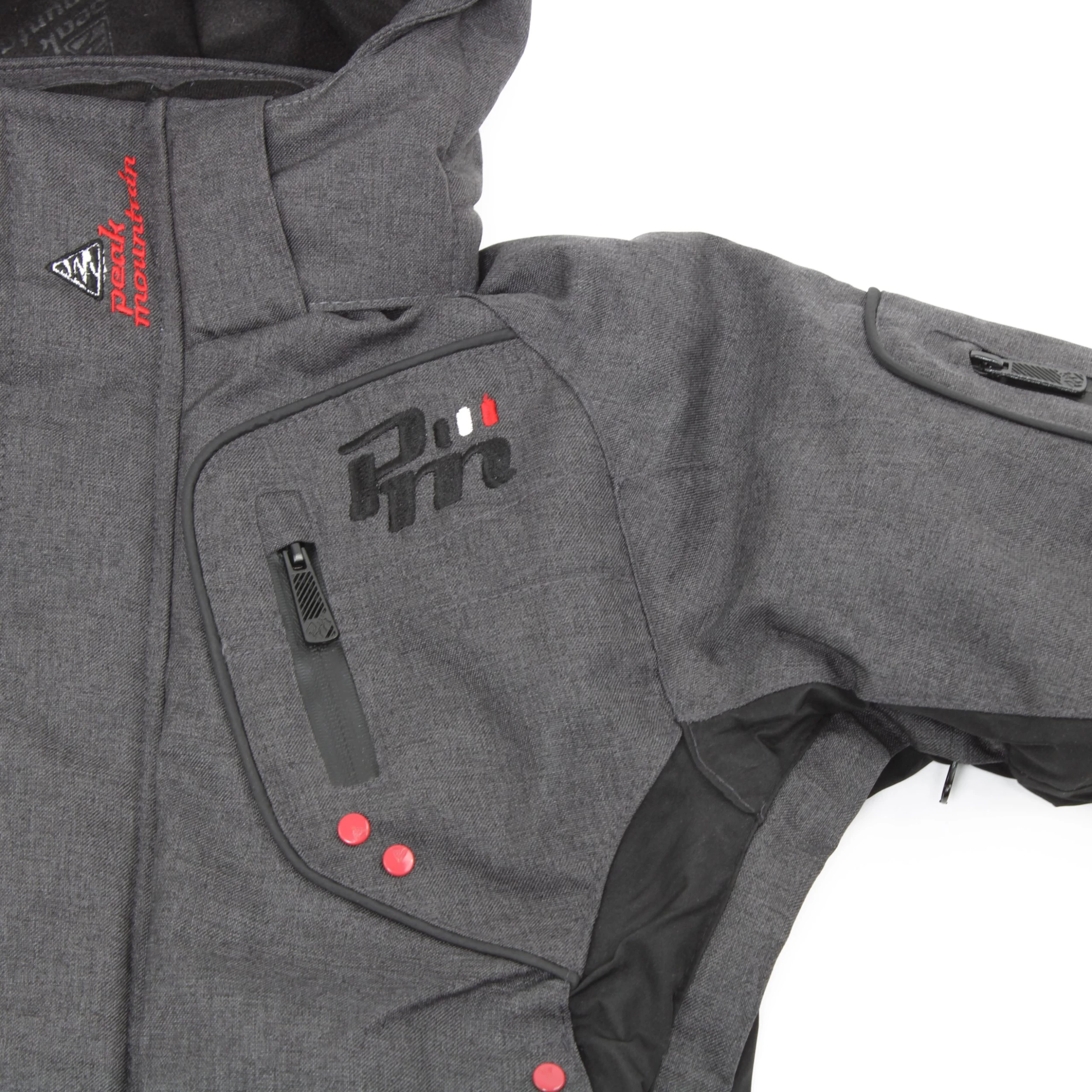 Blouson De Ski ECAMATE38 Anthracite Chiné 5 Blouson De Ski ECAMATE38 Anthracite Chiné – Image 5