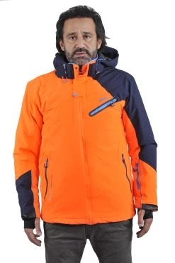 Blouson De Ski Homme CALIS Orange -Vêtements d'hiver - maintenant ! Blouson de ski Homme CALIS orange Peak Mountain 1 1