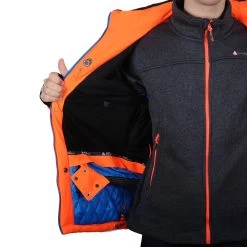 Blouson De Ski Homme CORTEMA Orange -Vêtements d'hiver - maintenant ! Blouson de ski Homme CORTEMA orange Peak Mountain 3