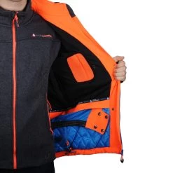 Blouson De Ski Homme CORTEMA Orange -Vêtements d'hiver - maintenant ! Blouson de ski Homme CORTEMA orange Peak Mountain 4