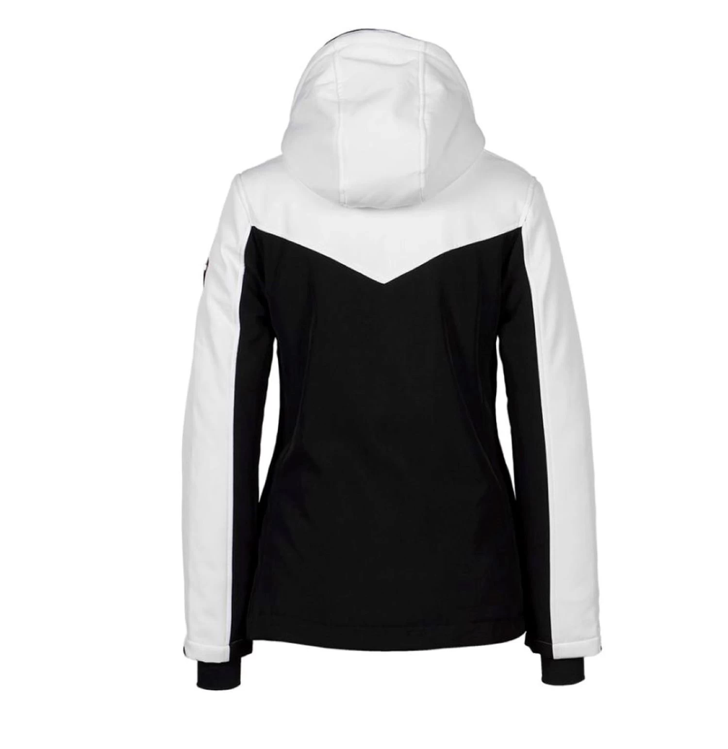 Blouson Softshell Femme AFLIGHT Blanc/noir 2 Blouson Softshell Femme AFLIGHT Blanc/noir – Image 2