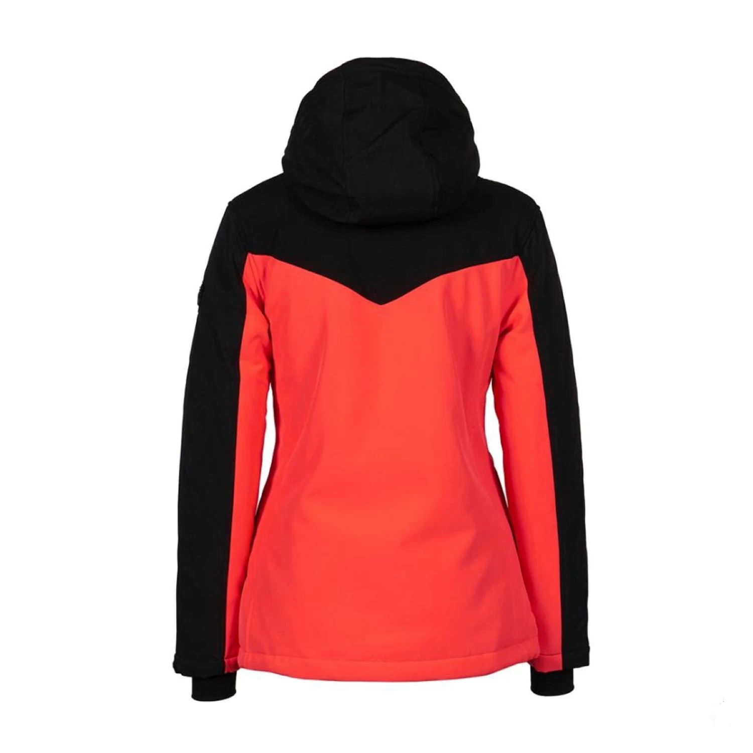 Blouson Softshell Femme AFLIGHT Noir/corail 2 Blouson Softshell Femme AFLIGHT Noir/corail – Image 2