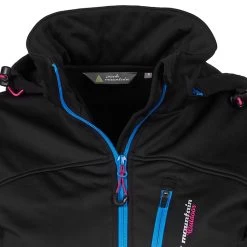 Blouson Softshell Femme ANNE Noir/bleu -Vêtements d'hiver - maintenant ! Blouson de ski femme softshell ANNE noir bleu 3