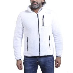 Blouson Polaire Homme CARIAN Blanc
