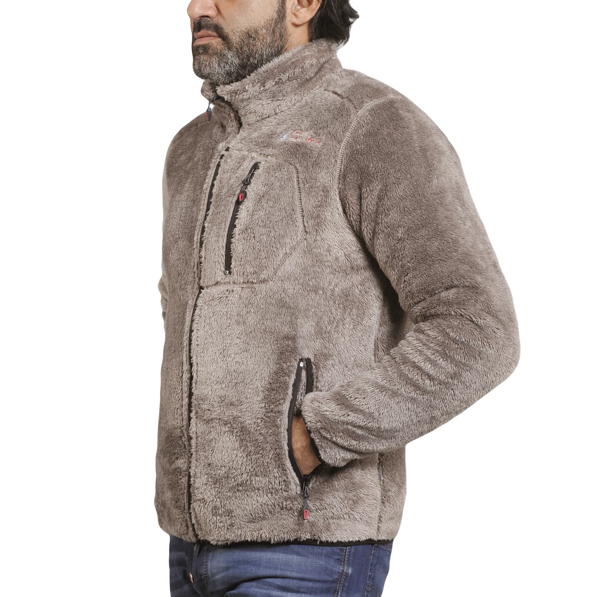 Blouson Polaire Homme CARIAN Taupe 3 Blouson Polaire Homme CARIAN Taupe – Image 3