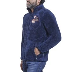 Blouson Polaire Homme CAVIAN Marine 6 Blouson Polaire Homme CAVIAN Marine -Vêtements d'hiver - maintenant ! Blouson polaire Homme CAVIAN marine Peak Mountain 2