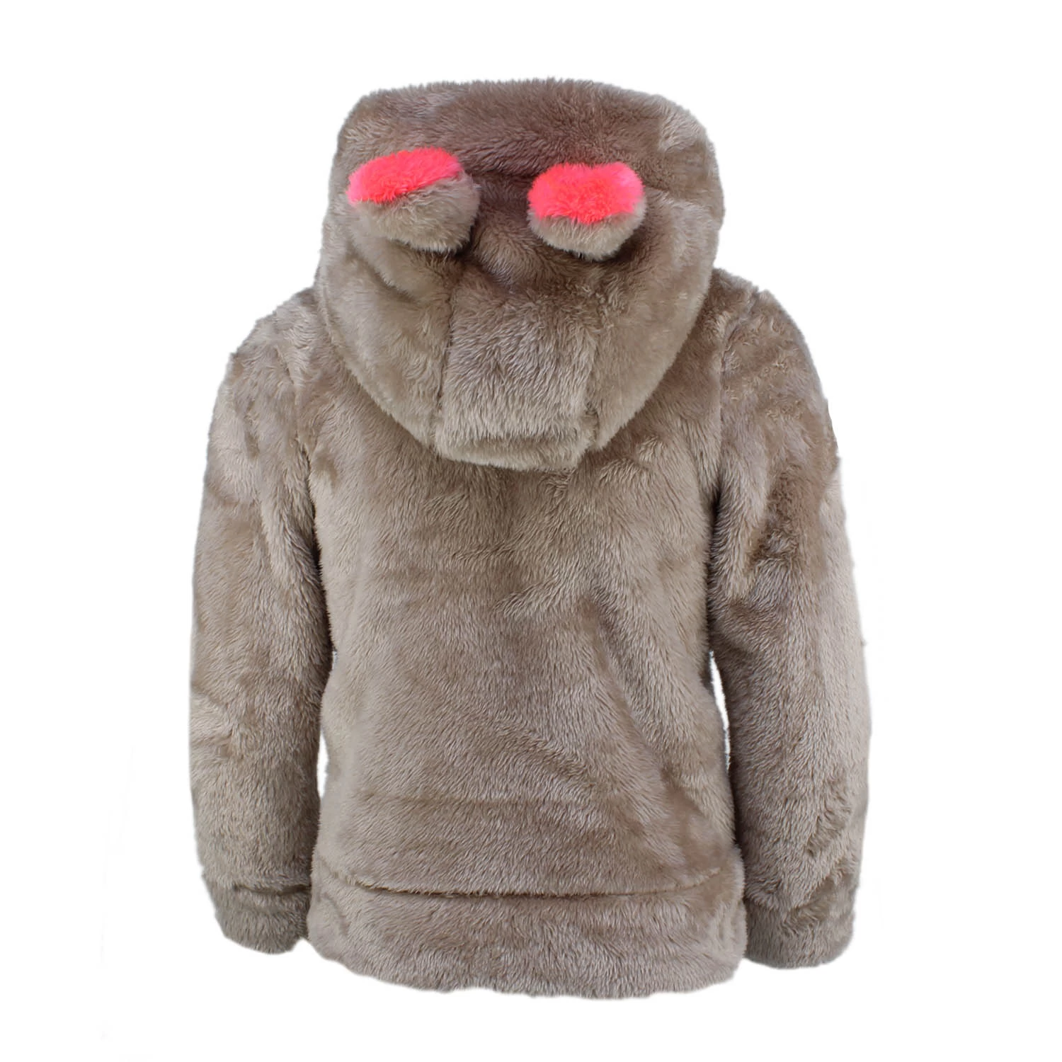 Blouson Polaire Fille FARELI Taupe 2 Blouson Polaire Fille FARELI Taupe – Image 2