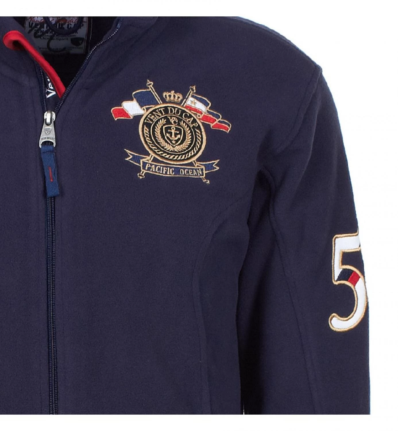 Blouson Polaire Homme CAUBIN Marine 4 Blouson Polaire Homme CAUBIN Marine – Image 4