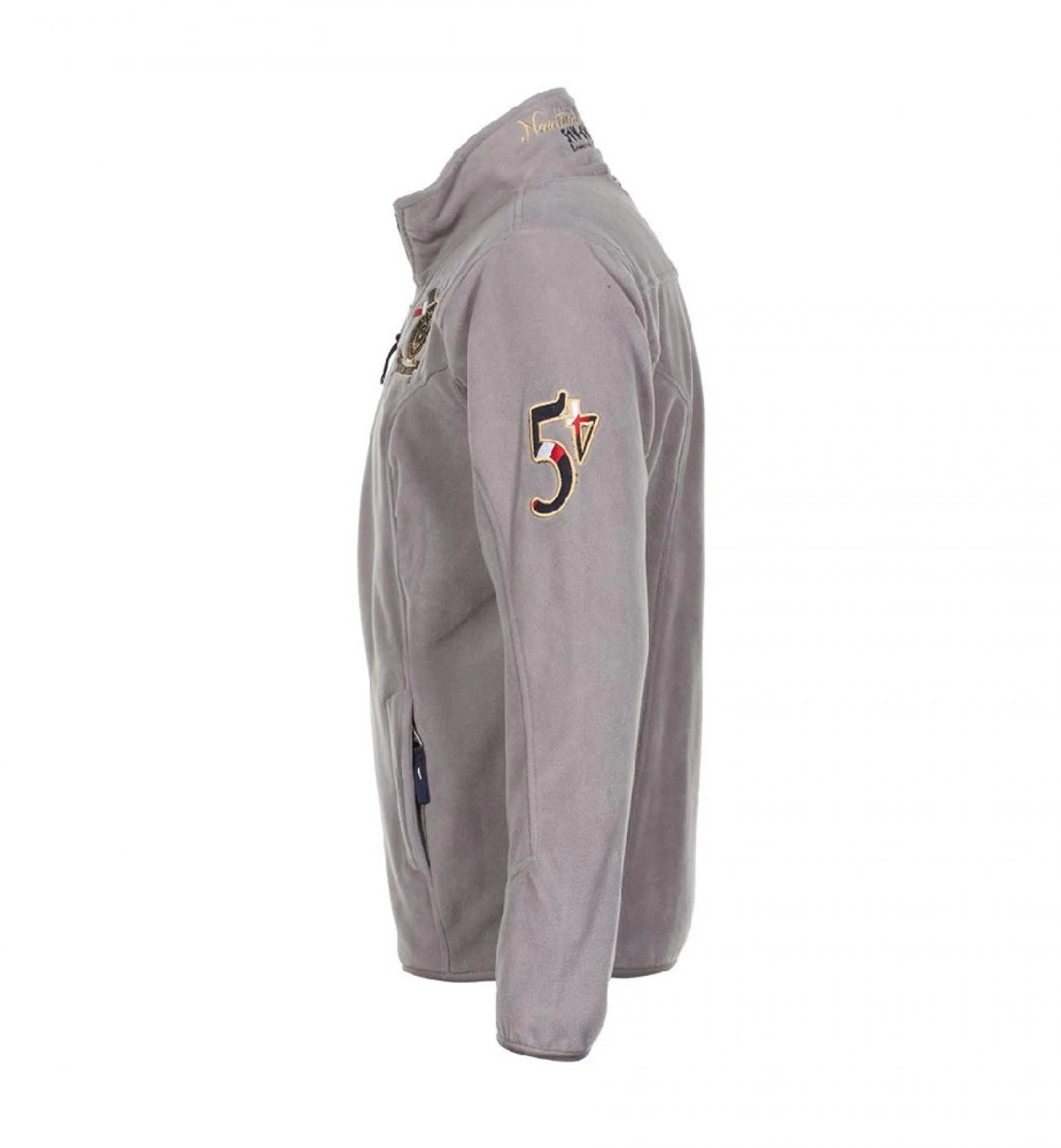 Blouson Polaire Homme CAUBIN Taupe 3 Blouson Polaire Homme CAUBIN Taupe – Image 3