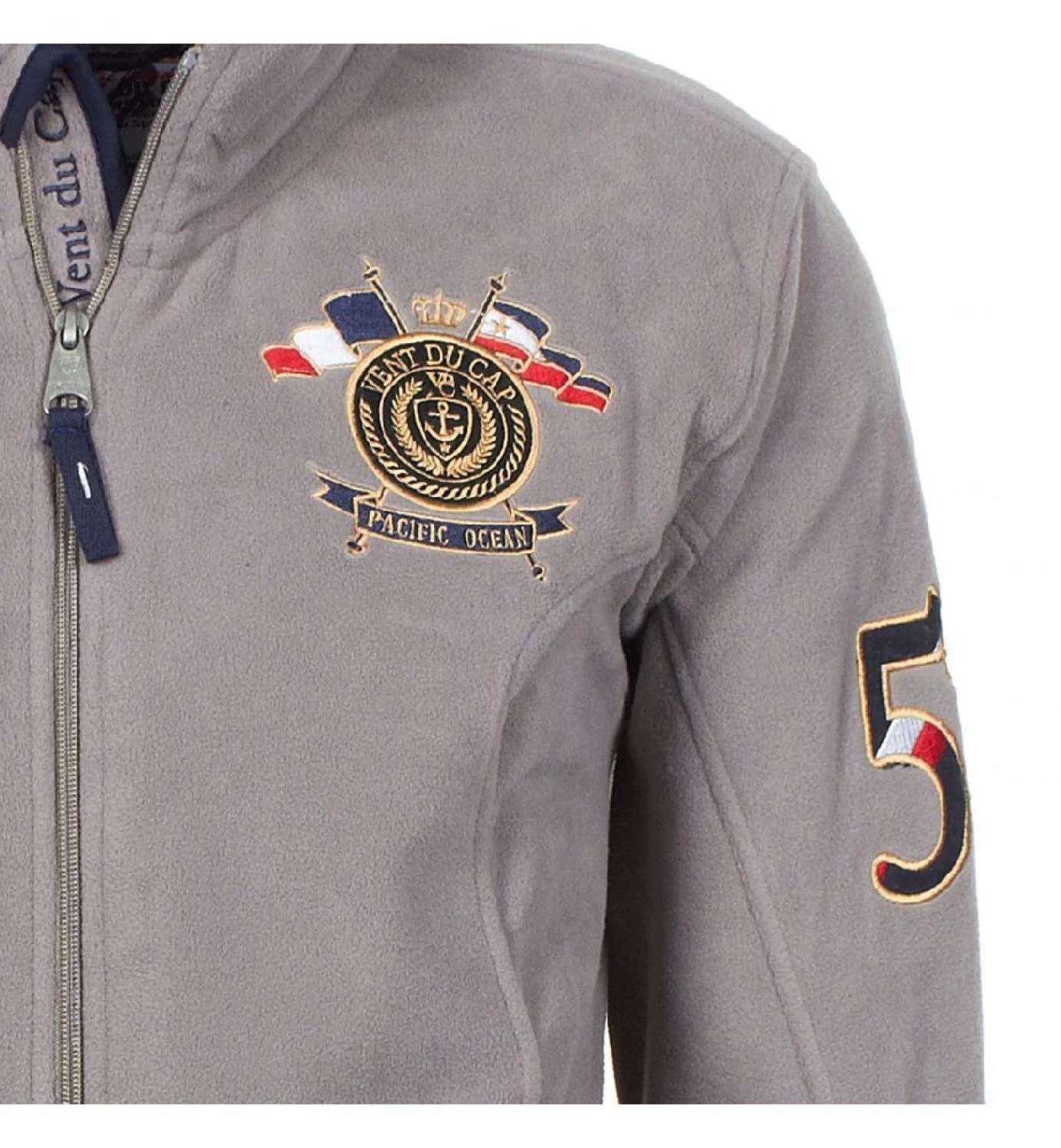 Blouson Polaire Homme CAUBIN Taupe 4 Blouson Polaire Homme CAUBIN Taupe – Image 4