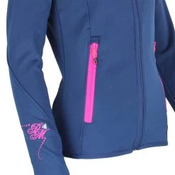 Blouson Polarshell Femme AYNUR Marine -Vêtements d'hiver - maintenant ! Blouson polar shell AYNUR marine BLO AYNUR 1