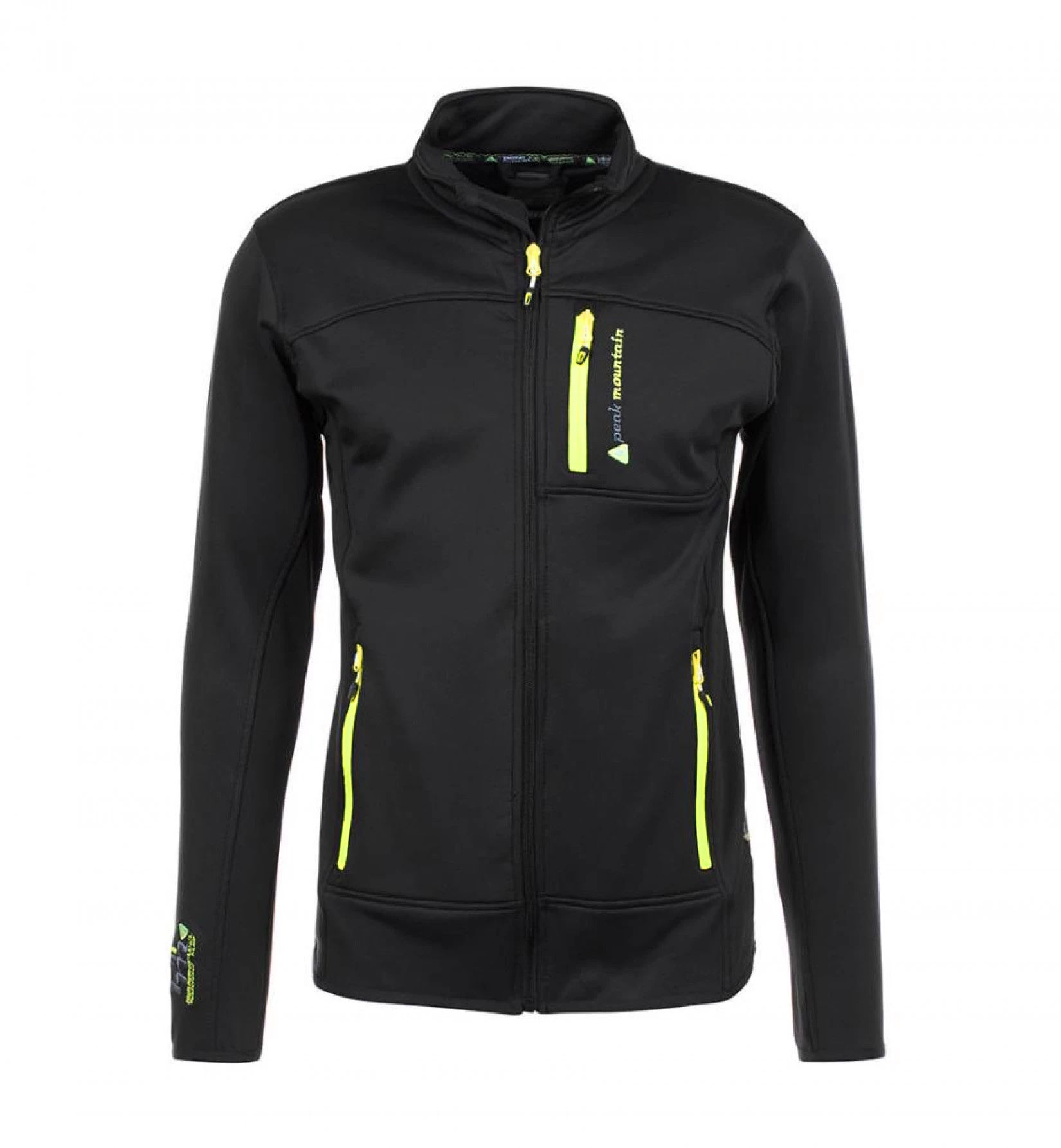 Blouson Polar Shell CANTON Noir/jaune 1 Blouson Polar Shell CANTON Noir/jaune