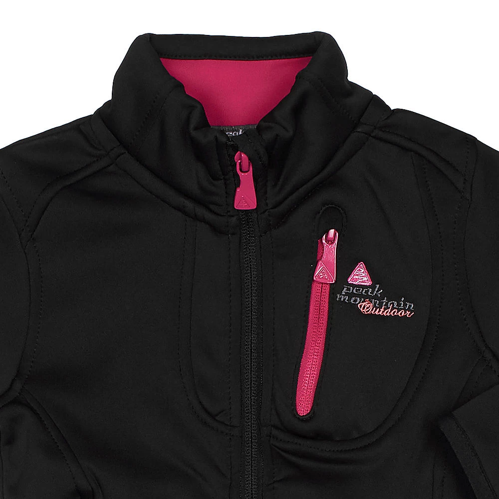 Blouson Polarshell Fille FAYNUR Noir 3 Blouson Polarshell Fille FAYNUR Noir – Image 3