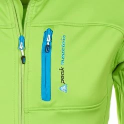 Blouson Polarshell Homme CANTON Vert -Vêtements d'hiver - maintenant ! Blouson polarshell Homme CANTON vert Peak Mountain 2