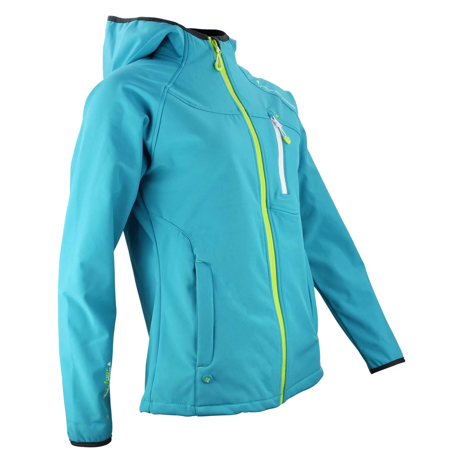Blouson Softshell Femme ANSO Turquoise 3 Blouson Softshell Femme ANSO Turquoise – Image 3