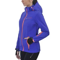 Blouson Softshell Femme AMALA Bleu -Vêtements d'hiver - maintenant ! Blouson softshell femme AMALA bleu Peak Mountain 2