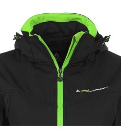 Blouson Softshell Femme AMALEAK Noir/vert -Vêtements d'hiver - maintenant ! Blouson softshell femme AMALEAK noir vert BLO AMALEAK ZI 5