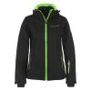 Blouson Softshell Femme AMALEAK Noir/vert