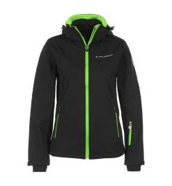 Blouson Softshell Femme AMALEAK Noir/vert