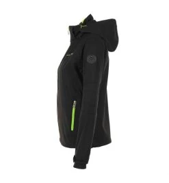Blouson Softshell Femme AMALEAK Noir/vert -Vêtements d'hiver - maintenant ! Blouson softshell femme AMALEAK noir vert BLO AMALEAK ZI 8