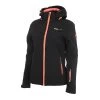 Blouson Softshell Femme AMALON Noir/corail