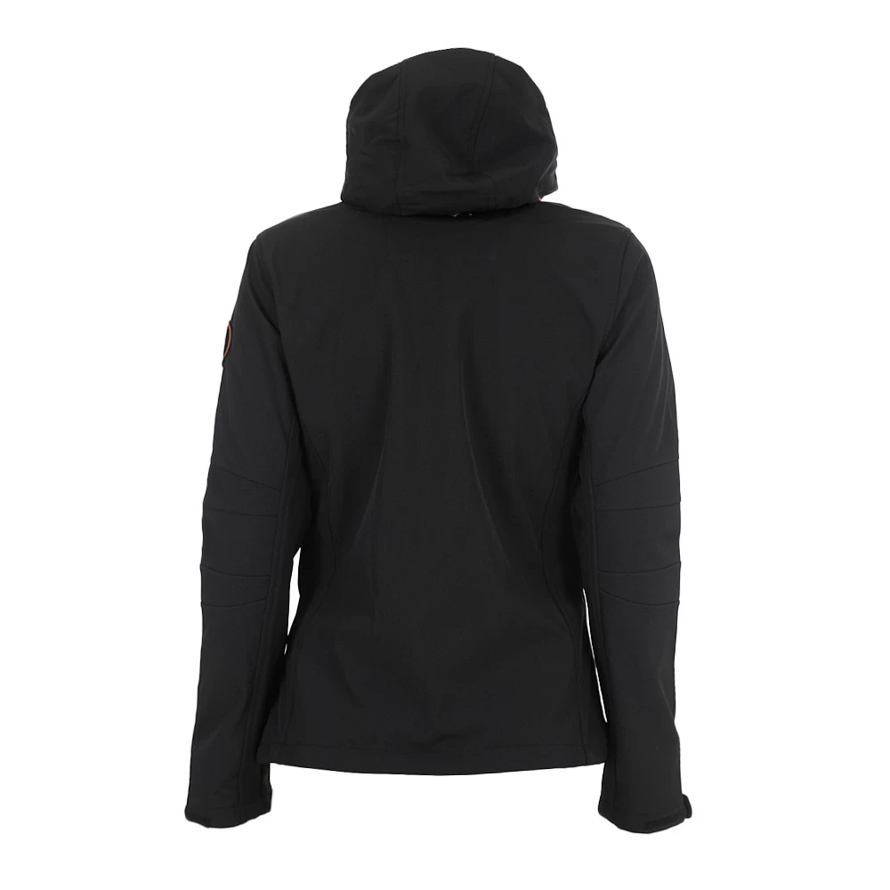 Blouson Softshell Femme AMALON Noir/fuchsia 2 Blouson Softshell Femme AMALON Noir/fuchsia – Image 2