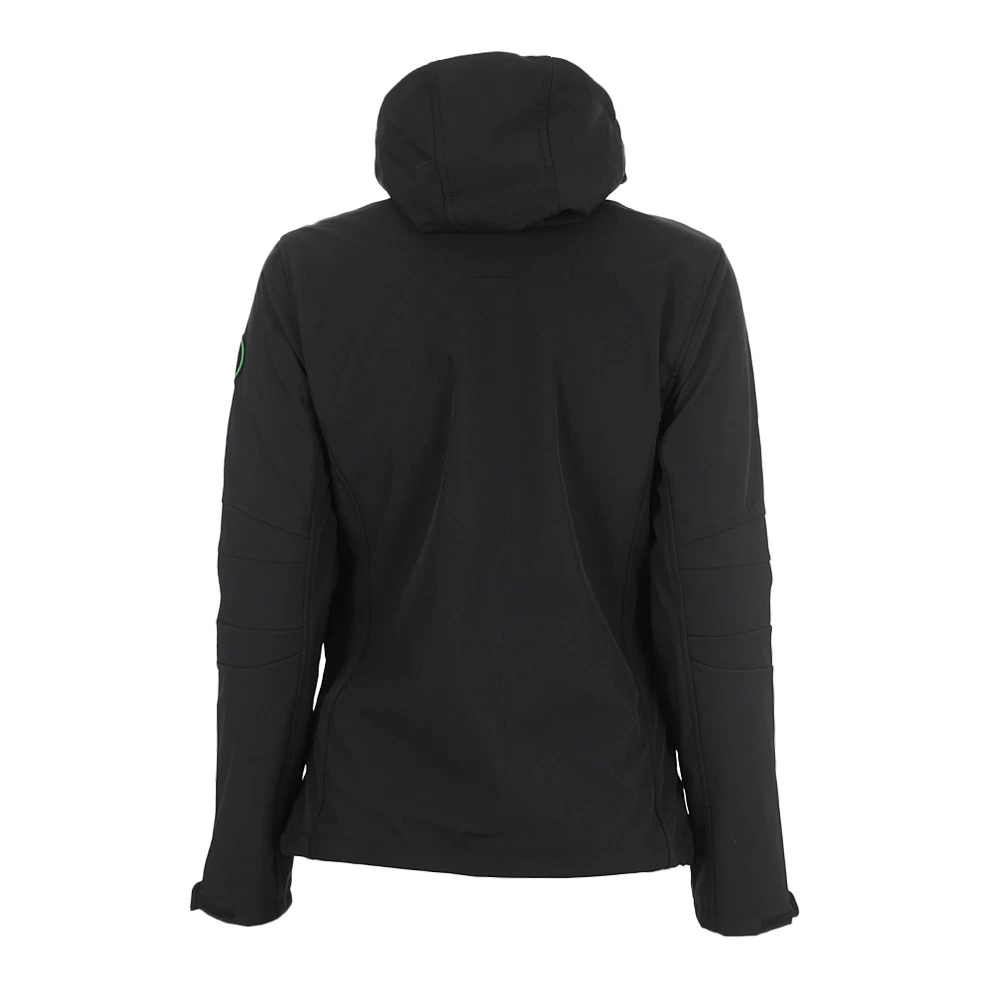 Blouson Softshell Femme AMALON Noir/vert 2 Blouson Softshell Femme AMALON Noir/vert – Image 2