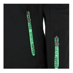 Blouson Softshell Femme AMALON Noir/vert 8 Blouson Softshell Femme AMALON Noir/vert -Vêtements d'hiver - maintenant ! Blouson softshell femme AMALON noir vert Degre Celsius 3