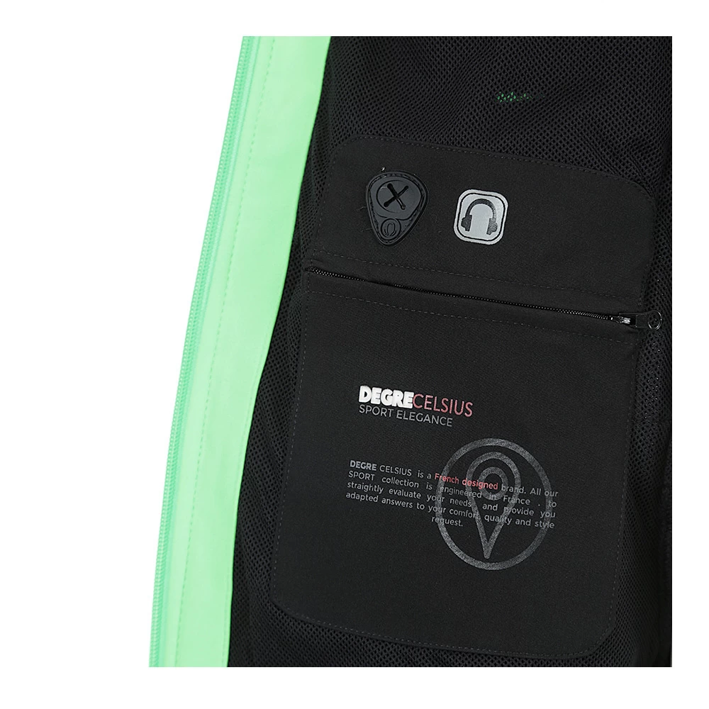 Blouson Softshell Femme AMALON Noir/vert 5 Blouson Softshell Femme AMALON Noir/vert – Image 5