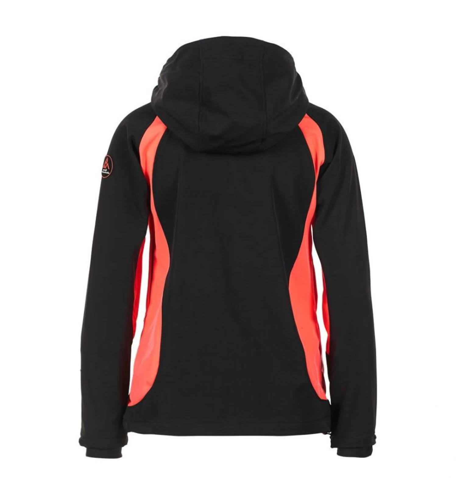 Blouson Softshell Femme AVYBA Noir/corail 2 Blouson Softshell Femme AVYBA Noir/corail – Image 2