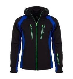 Blouson Softshell Homme CABILONE Noir/bleu