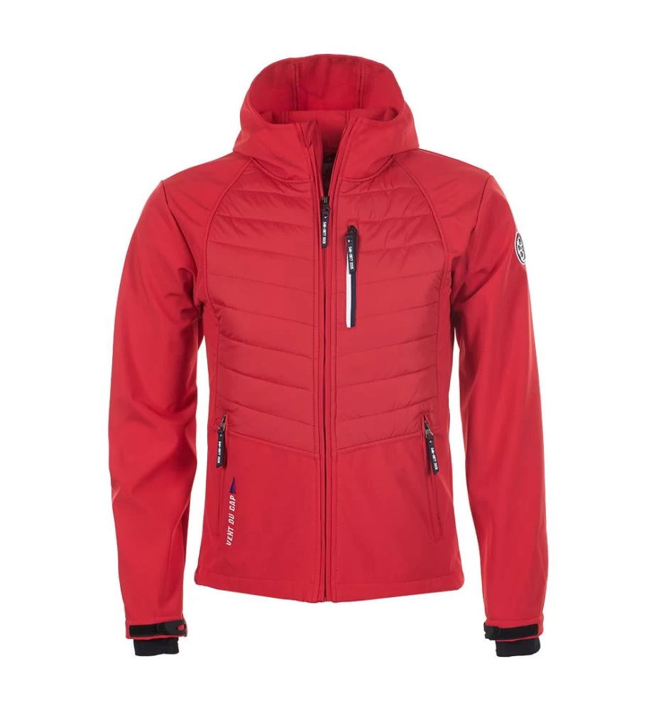 Blouson Softshell Homme CAPVER Rouge 1 Blouson Softshell Homme CAPVER Rouge