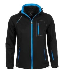 Blouson Softshell Homme CIMALEAK Noir/bleu