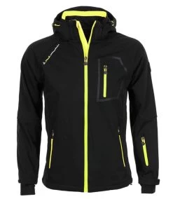 Blouson Softshell Homme CIMALEAK Noir/jaune