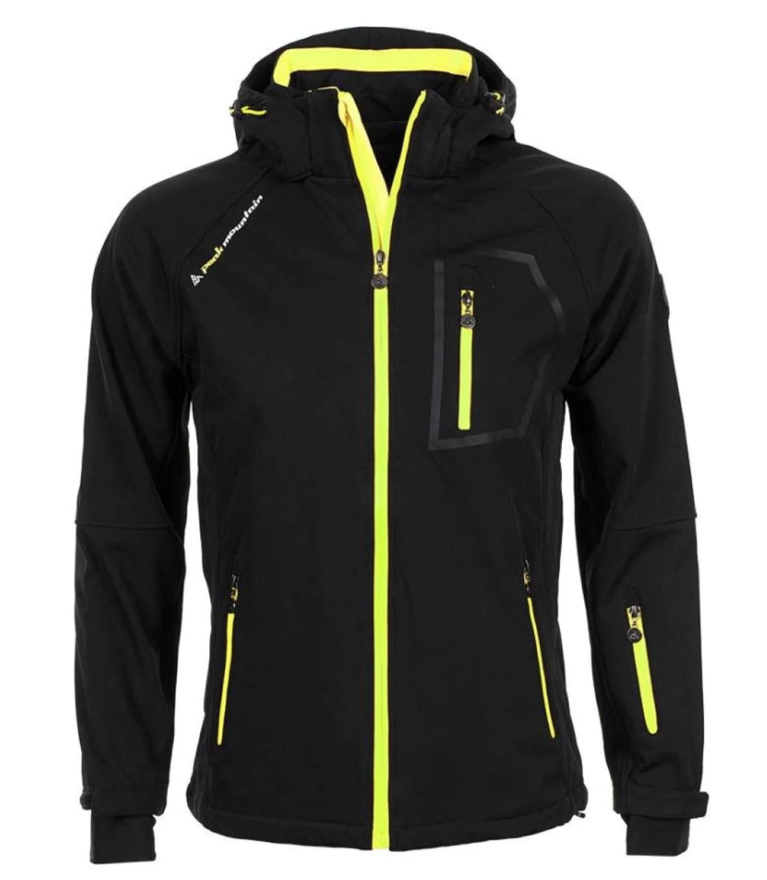 Blouson Softshell Homme CIMALEAK Noir/jaune 1 Blouson Softshell Homme CIMALEAK Noir/jaune