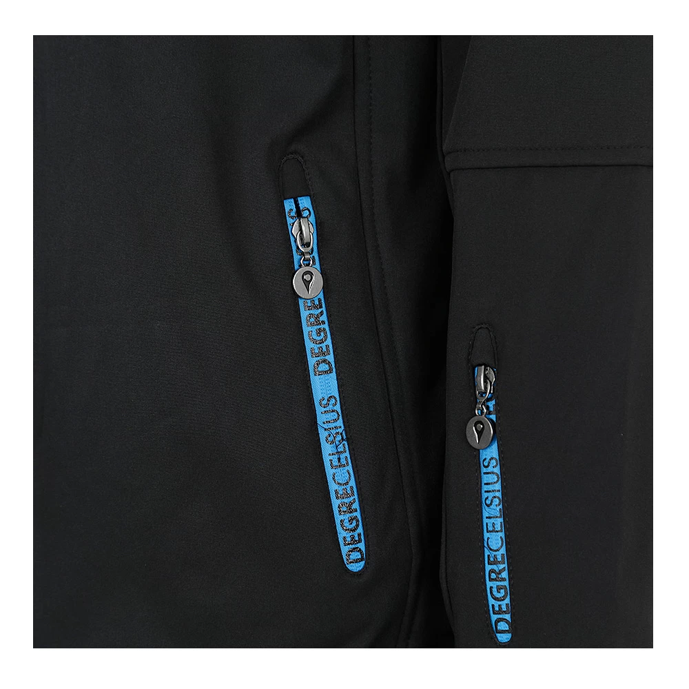 Blouson Softshell Homme CIMALON/ Noir/bleu 4 Blouson Softshell Homme CIMALON/ Noir/bleu – Image 4
