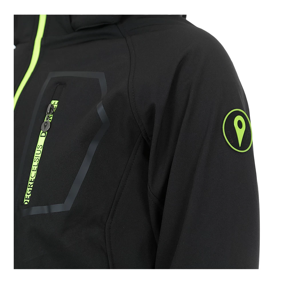 Blouson Softshell Homme CIMALON/ Noir/jaune 5 Blouson Softshell Homme CIMALON/ Noir/jaune – Image 5